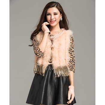 璐莲 秋冬款女装欧美风原创针织狐狸<em>毛开衫</em>小