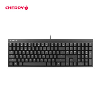 cherry樱桃cherrymx20sg803820lyaeu0全尺寸机械键盘办公黑色无光青轴