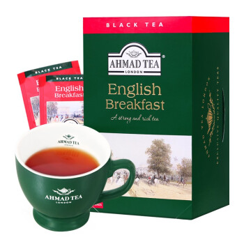 AHMAD伦敦英式早餐红茶奶茶专用独立茶包袋泡茶20入40g 网红茶包冷泡茶