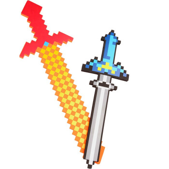 我的世界游戏动漫周边钻石剑玩具积木手办利剑长剑75厘米左右