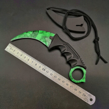 csgo游戏周边爪子刀鹰爪刀战狼同款爪刀弯刀户外防身随身练习训练爪刀