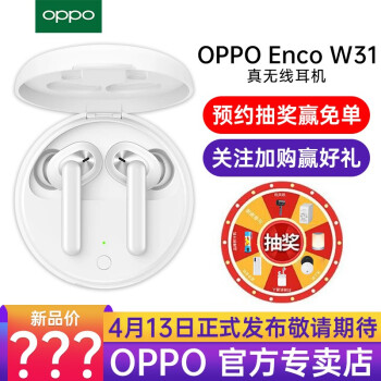 【新品上市】OPPO Enco W31真无线蓝牙耳机入耳式/触控/手机通用/通话降噪/运动/游戏/ 敬请期待1,降价幅度6.9%