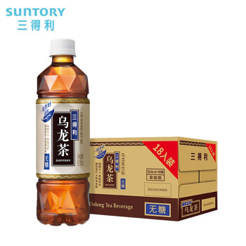 三得利 Suntory 乌龙茶 饮料 无糖 整箱500ml*18