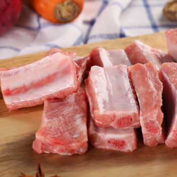 5斤纯肋排猪排骨猪肉五花2斤斓维品5斤优选纯肋排
