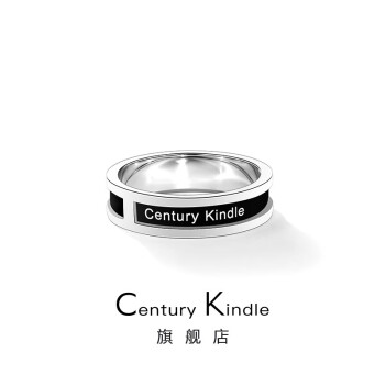centurykindle小ck系列黑陶瓷戒指男女情侣对戒欧美时尚潮流男戒指送