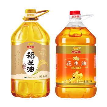 金龙鱼浓香花生油5l金龙鱼3000ppm稻米油5l