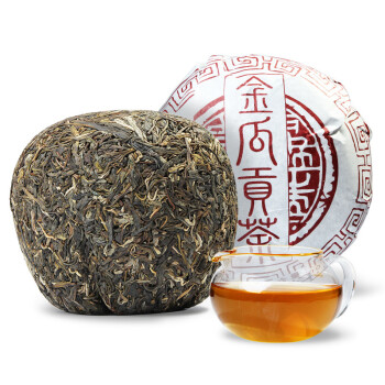 凿成大雪山普洱生茶美人头瓜1千克 临沧普洱茶 单个1000g