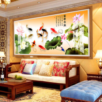 伊人2022新款5d点钻十字绣钻石画客厅大幅满绣自己绣手工diy砖石画满