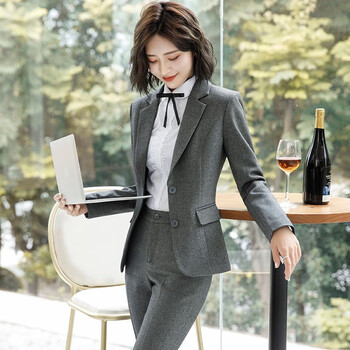 职业装女装套装2022时尚气质新款春秋女士西装西服工作服正装小西装