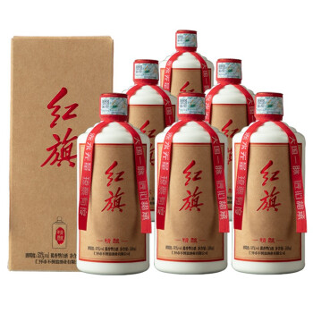 红旗酱酒 贵州镇酱酒核心产区 酱香白酒 精酿53度 整箱500ml*6