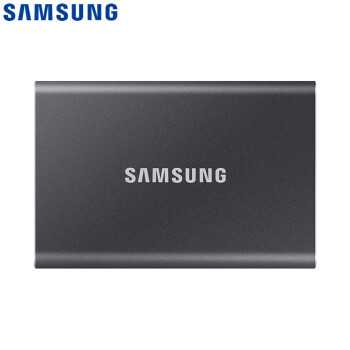 三星（SAMSUNG) 1TB Type-c移动硬盘 固态PSSD T7 太空灰MU-PC1T0T 读速高达1050MB/s,降价幅度7.7%