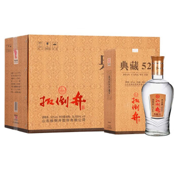 春节也送货52度扳倒井典藏52500ml6瓶装白酒酒仙网山东浓香型