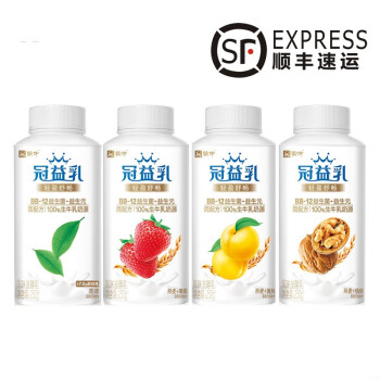 蒙牛冠益乳风味发酵乳酸奶250g量贩装yp泡沫箱装燕麦凤梨椰果味8瓶