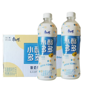 康师傅小酪多多乳酸菌风味0脂酸奶味饮料500ml*6瓶装15瓶装饮品夏季