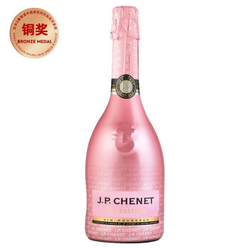 香奈（J.P.CHENET）冰爽半干型桃红起泡葡萄酒 750ml 法国进口葡萄酒