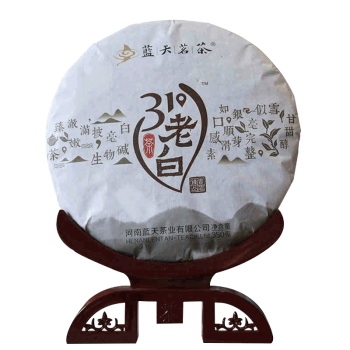 蓝天茗茶（LENTANTEA） 蓝天茗茶白茶贡眉信阳原产鲜叶新工艺制作白茶350g