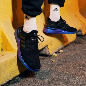 阿迪达斯（adidas）男女鞋ULTRA  BOOST  20缓震透气爆米花跑步鞋 EG1341 40.5