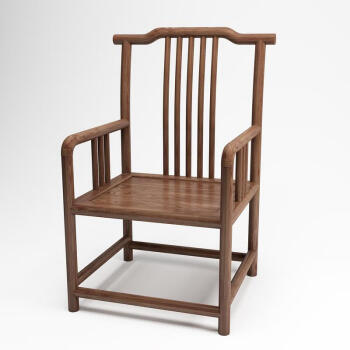 朗祺家具新中式圈椅明清中式椅子实木太师椅南榆木餐椅官帽椅仿古圈椅