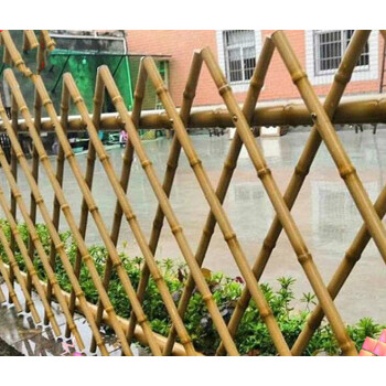 仿真竹篱笆围栏栅栏花园别墅栏杆园艺景观草坪农村不锈钢竹节护栏竹