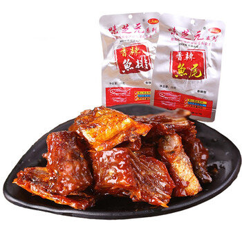 玉泉韵鱼排香辣26g鱼块熟食即食烟熏麻辣小零食湖南特产香辣味
