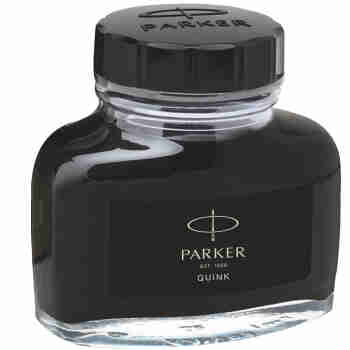 派克(PARKER) 钢笔水非碳素57ml黑色大容量(IM、都市、卓尔系列通用)
