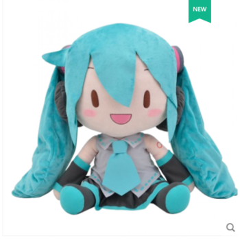 fufu抱枕初音未来玩偶哔哩哔哩毛绒玩偶公仔娃娃靠枕国产版公服式50