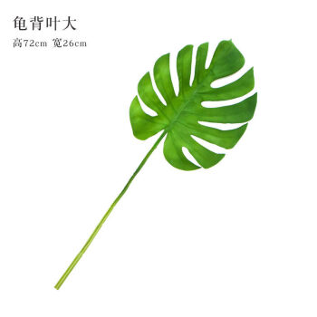 仿真龟背叶仿真绿植树叶花瓶插花绿植墙搭配绿植摄影道具龟背叶大手感
