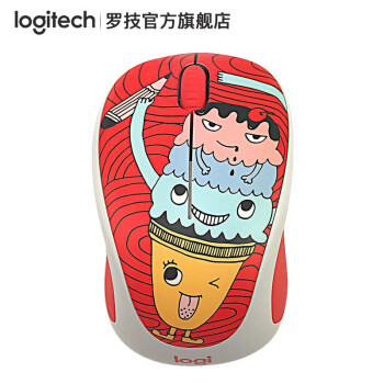 罗技logitechm238无线光电家用办公鼠标三色雪糕