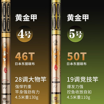 香港怡隆旗舰鱼竿黄金甲4号28调5号19调进口碳素超硬超轻台钓竿黑坑