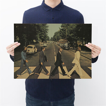 披头士the beatles 宿舍酒吧咖啡厅网吧复古纸装饰画壁纸海报sn7964