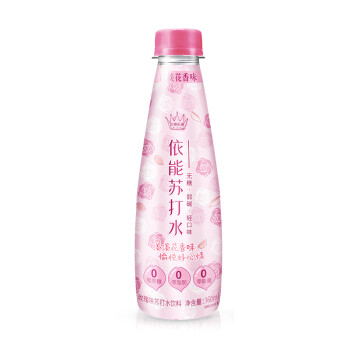 依能 玫瑰味苏打水 女神瓶 0糖0卡饮料 弱碱 360ml*15瓶