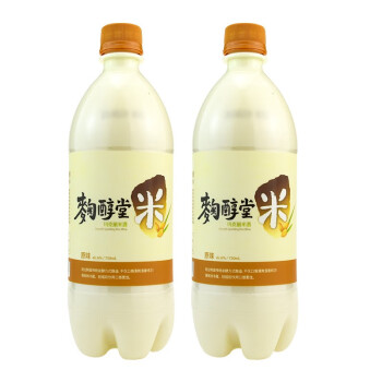 韩国进口韩国米酒麹醇堂玛克丽白米酒米酒750ml2