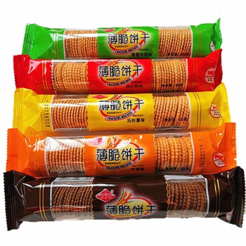 江顺薄脆饼干韧性饼干芝麻香葱味朱古力味西红柿多口味混合早餐酥脆