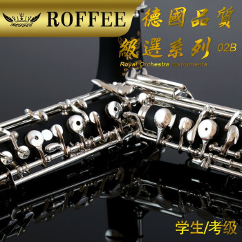 罗菲（ROFFEE）德国双簧管OBOE学生级半全自动双簧管镀银按键合成木初学考级乐器 02B全自动