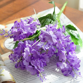 仿真花单束薰衣草仿真花假花插花装饰花艺家居装饰品薰衣草紫色一束