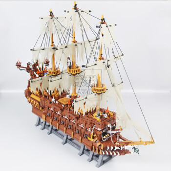 加勒比海盗手办积木加勒比海盗船黑珍珠号模型大型拼装玩具儿童圣诞