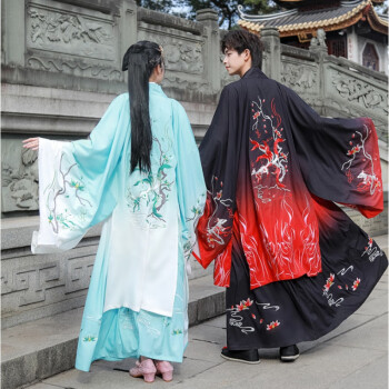 【秋冬穿的汉服】中国风汉服男套装古风仙气男生古装九尾狐超仙情侣