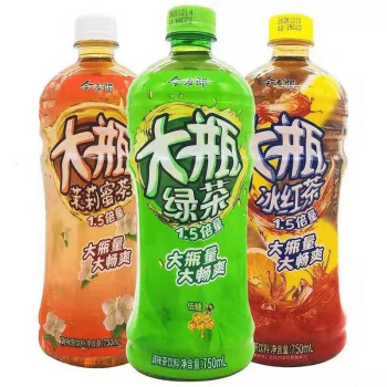 今麦郎大瓶750ml612瓶整箱茶饮料绿茶冰红茶茉莉蜜茶混合口味6瓶