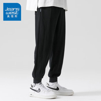 真维斯jeanswest2022春季亲肤柔软宽松简约男运动男装男休闲裤js13