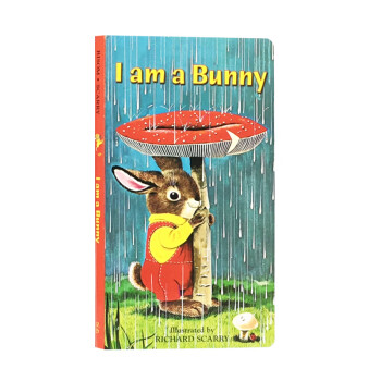 I Am a Bunny我是一只兔子纸板书儿童原版英文绘本 英语绘本启蒙幼儿阅读金色童书系列0-3岁Richard Scarry廖