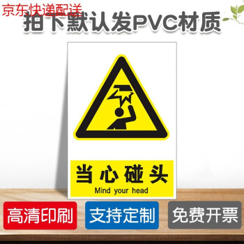 小心碰头当心碰头系列专用提示牌安全警示牌标识标志提示牌警示警告