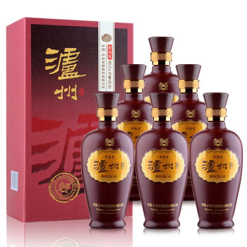 泸州老窖 泸州酒紫陶装 白酒 52度/42度/38度 500ml*6瓶整箱 礼盒装