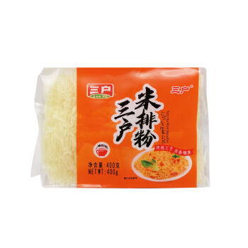 三户米排粉400g纯大米传统工艺广东米粉即食蒸粉炒米线家用400g