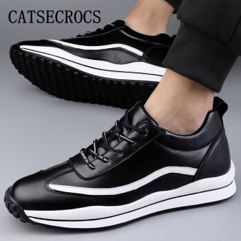 catsecrocs男鞋2022年春季新款内增高男鞋舒适运动鞋隐形增高鞋休闲