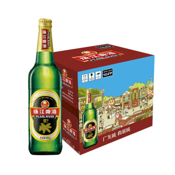 珠江啤酒(pearl river)12度 经典老珠江啤酒600ml*12瓶 整箱装