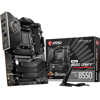 微星(msi b550 电竞主板 游戏台式电脑主板 b550 unify暗影