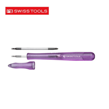 PB SWISSTOOLS进口 瑞士 PB  168系列 精密电子一字十字双头两用螺丝刀起子 PB 168.00-30 Purple  紫色