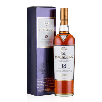 麦卡伦单一麦芽威士忌高年份威士忌洋酒macallan麦卡伦18年雪莉桶老版