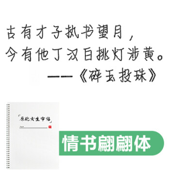 原耽语录练字帖女生字体耽美漂亮硬笔楷书法撒野某某天官赐福周边情书