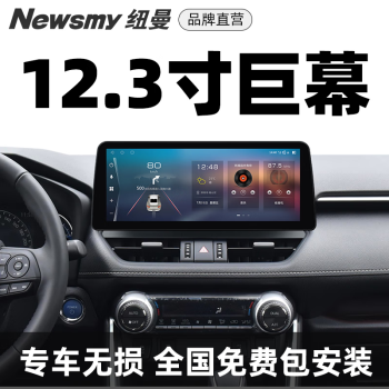 纽曼（Newsmy）12.3寸横屏车机导航中控屏360全景无线Carplay倒车影像行车记录仪 马自达  昂克赛拉/CX-4 专用 【八核 6+128】+AR行车记录仪